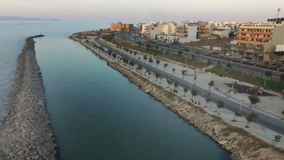 The seafront promenade
